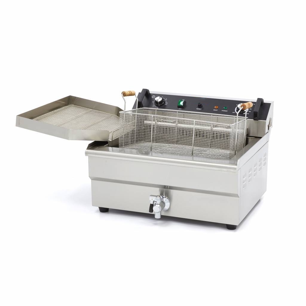 Friteuse Électrique Professionnelle 30L – 400V Triphasé – Capacité XL avec Vidange – Image 11