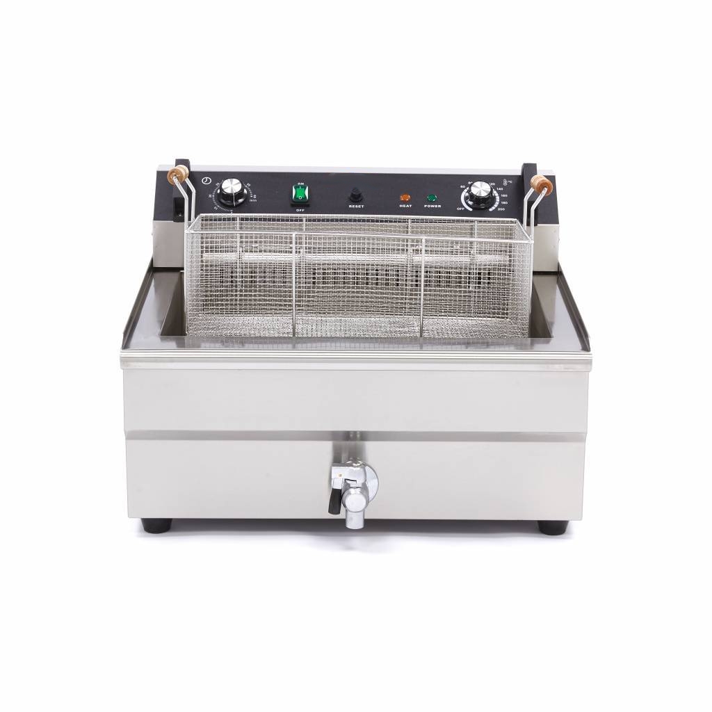 Friteuse Électrique Professionnelle 30L – 400V Triphasé – Capacité XL avec Vidange – Image 4