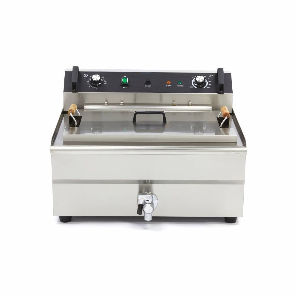Friteuse Électrique Professionnelle 30L – 400V Triphasé – Capacité XL avec Vidange – Image 5