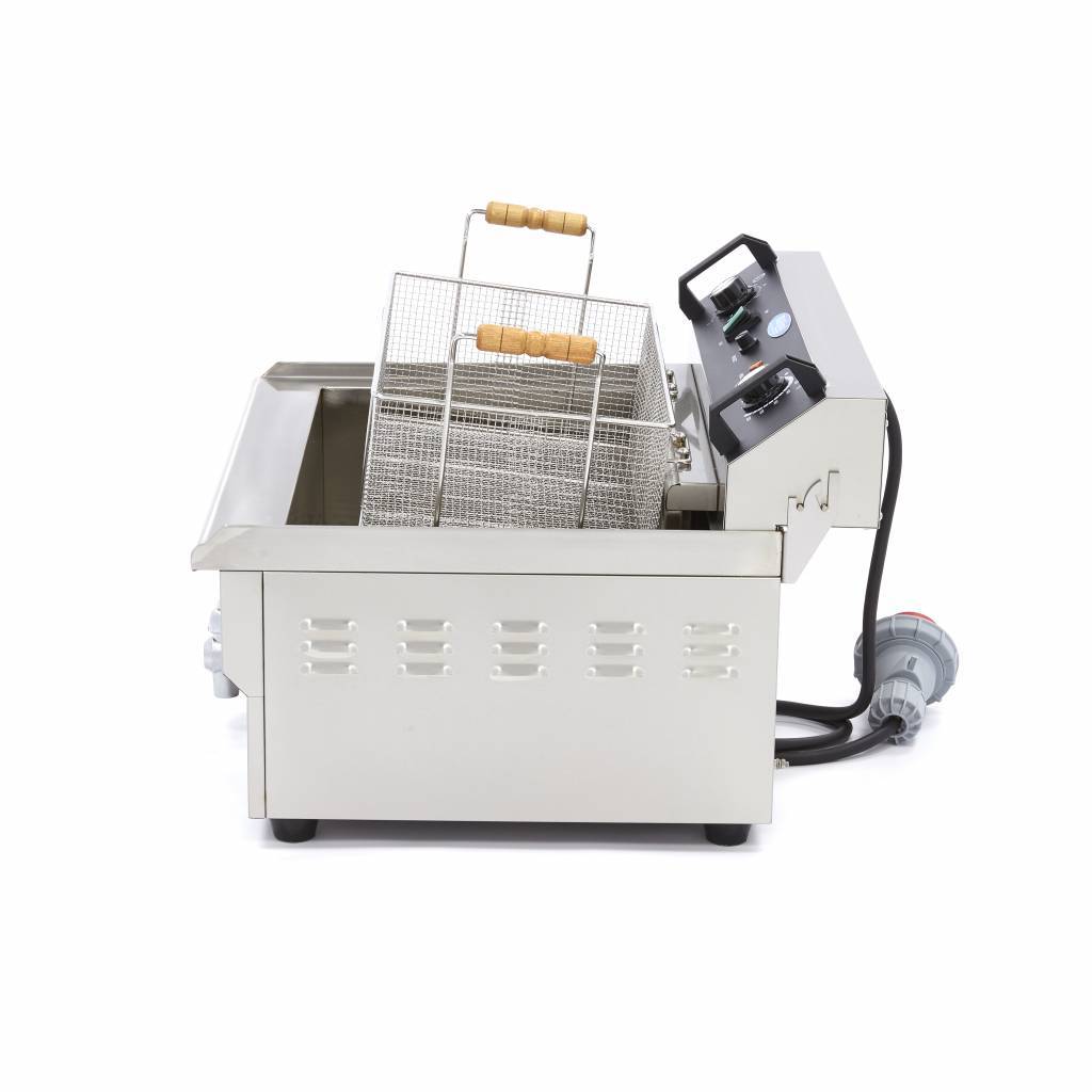 Friteuse Électrique Professionnelle 30L – 400V Triphasé – Capacité XL avec Vidange – Image 6