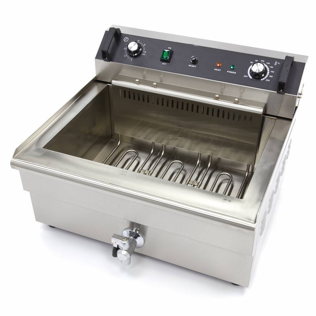 Friteuse Électrique Professionnelle 30L – 400V Triphasé – Capacité XL avec Vidange – Image 9