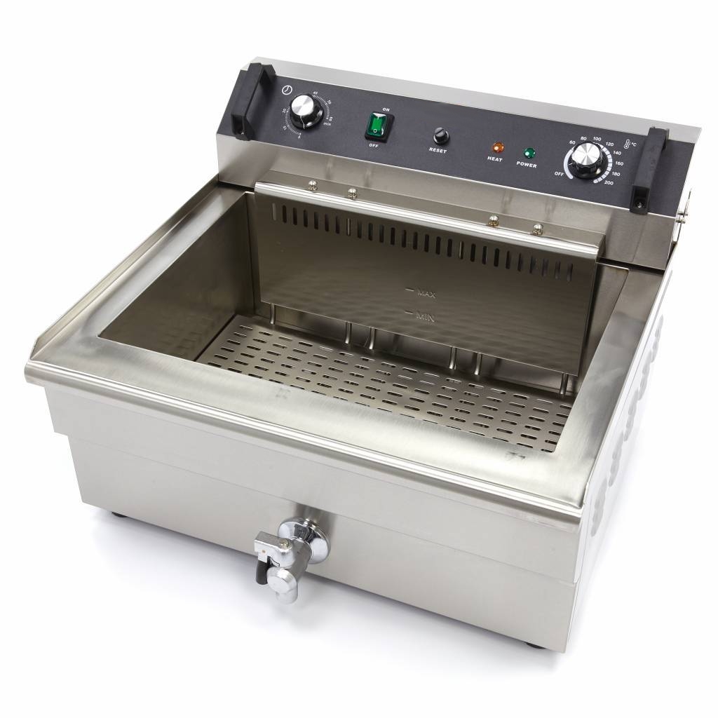 Friteuse Électrique Professionnelle 30L – 400V Triphasé – Capacité XL avec Vidange – Image 10