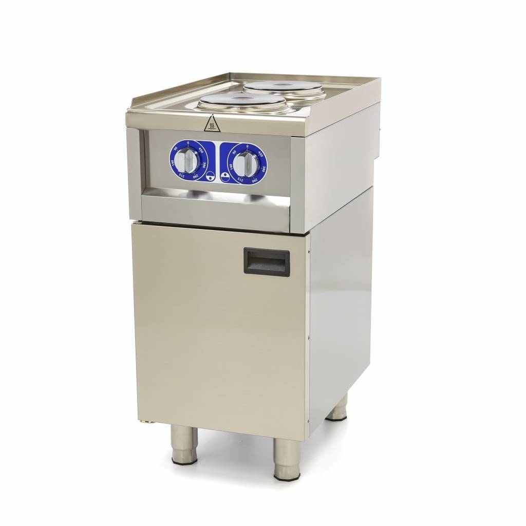 Table de Cuisson Électrique Professionnelle 2 Plaques – 3,5 kW – 40 x 60 cm – Image 3