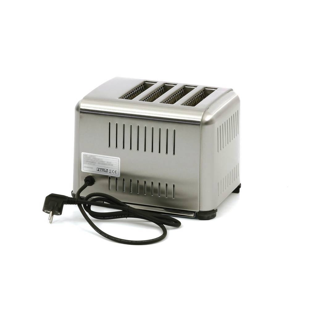 Grille-Pain Professionnel 4 Tranches - Inox - 1800W – Image 5
