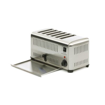Grille-pain professionnel 6 tranches en acier inoxydable 2570W
