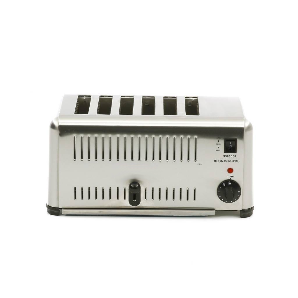 Grille-Pain Professionnel 6 Tranches - Boîtier Acier Inoxydable - 2570W – Image 3