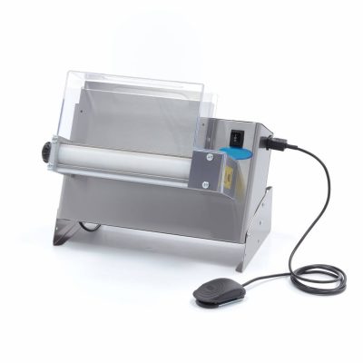 Laminoir pizza professionnel 30 cm, façonneuse pizza 30cm inox avec pédale, laminoir à froid monophasé 230V 250W, matériel de pizzeria 20kg avec ressorts de rechange