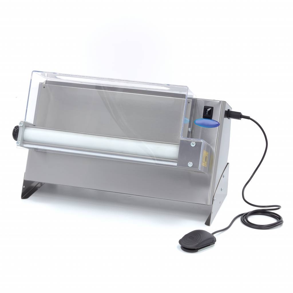 Laminoir à Pizza Professionnel 45 cm – 250W – Châssis Inox – Double Rouleau – Image 5