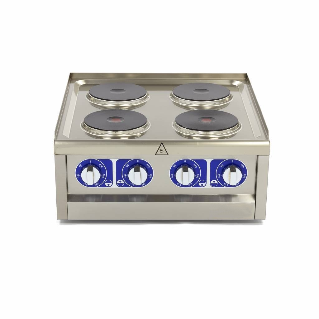 Table de Cuisson Électrique Professionnelle 4 Plaques – 7,0 kW – 400V Triphasé – Image 2