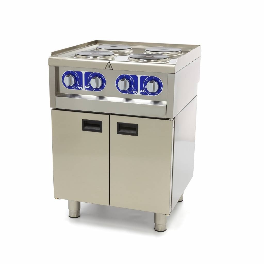 Table de Cuisson Électrique Professionnelle 4 Plaques – 7,0 kW – 400V Triphasé – Image 4