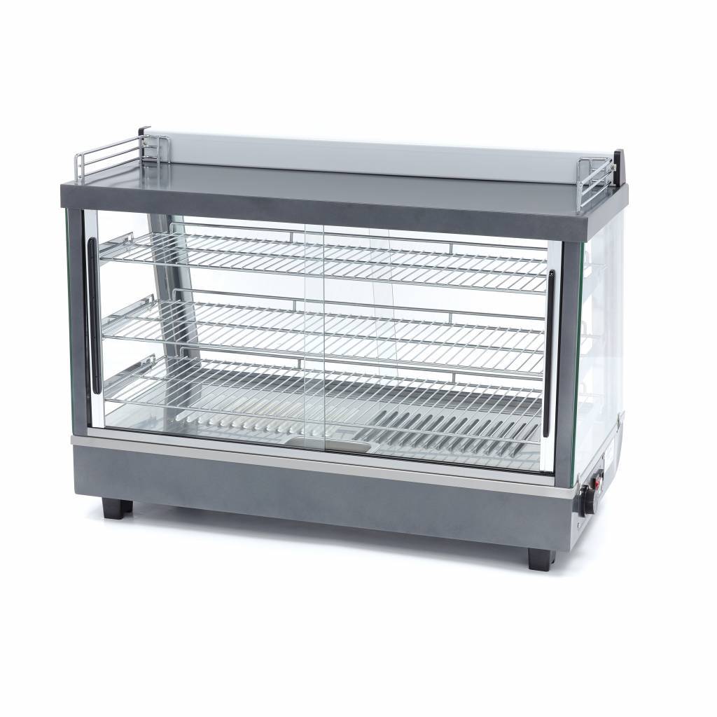 Vitrine Chauffante Professionnelle 136L – Double Accès Coulissant – 1100W – Image 5