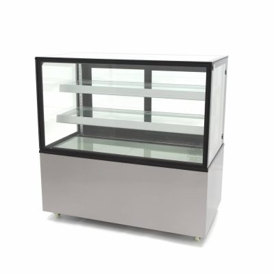 Grande vitrine à pâtisserie réfrigérée 500 litres inox 152 cm